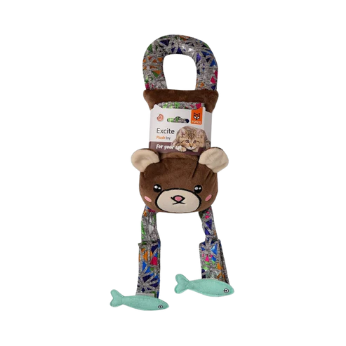 BARKBUTLER FOFOS BLOCKY MEOW DOOR HANGER BEAR