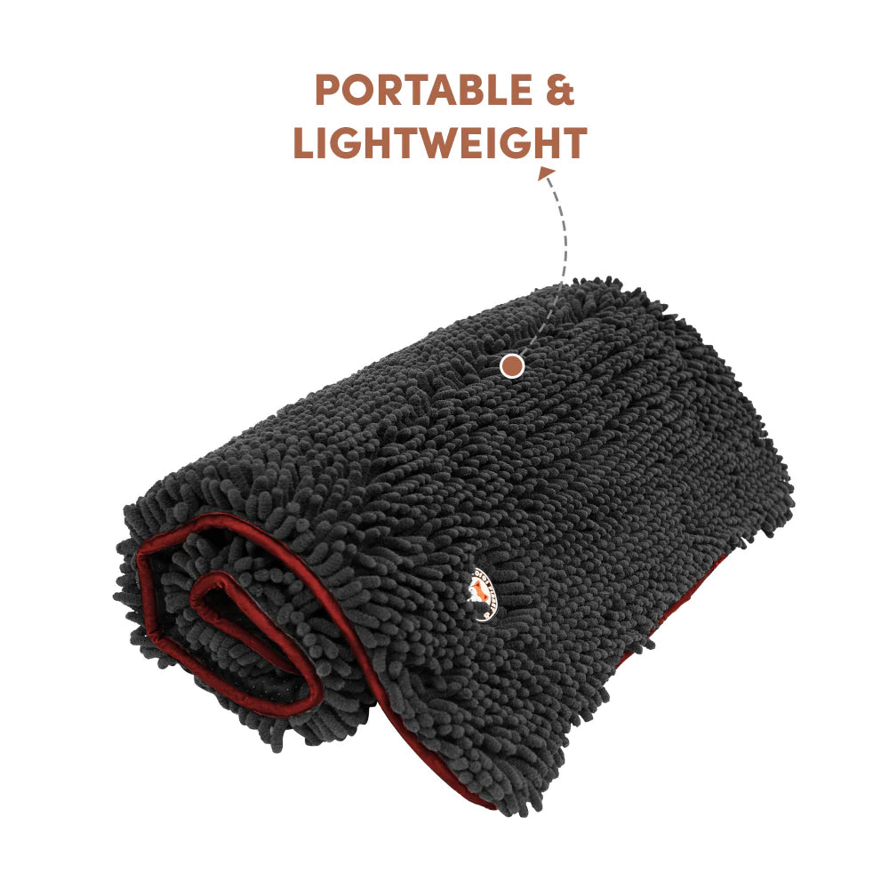 BARKBUTLER FOFOS CHENILLE MEMORY FOAM MAT GREY M