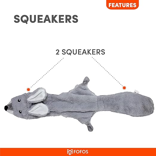 BARKBUTLER FOFOS DOG TOY SKINNEEZ RABBIT