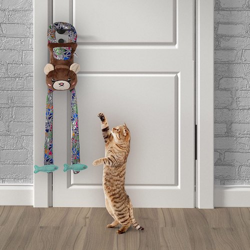 BARKBUTLER FOFOS BLOCKY MEOW DOOR HANGER BEAR