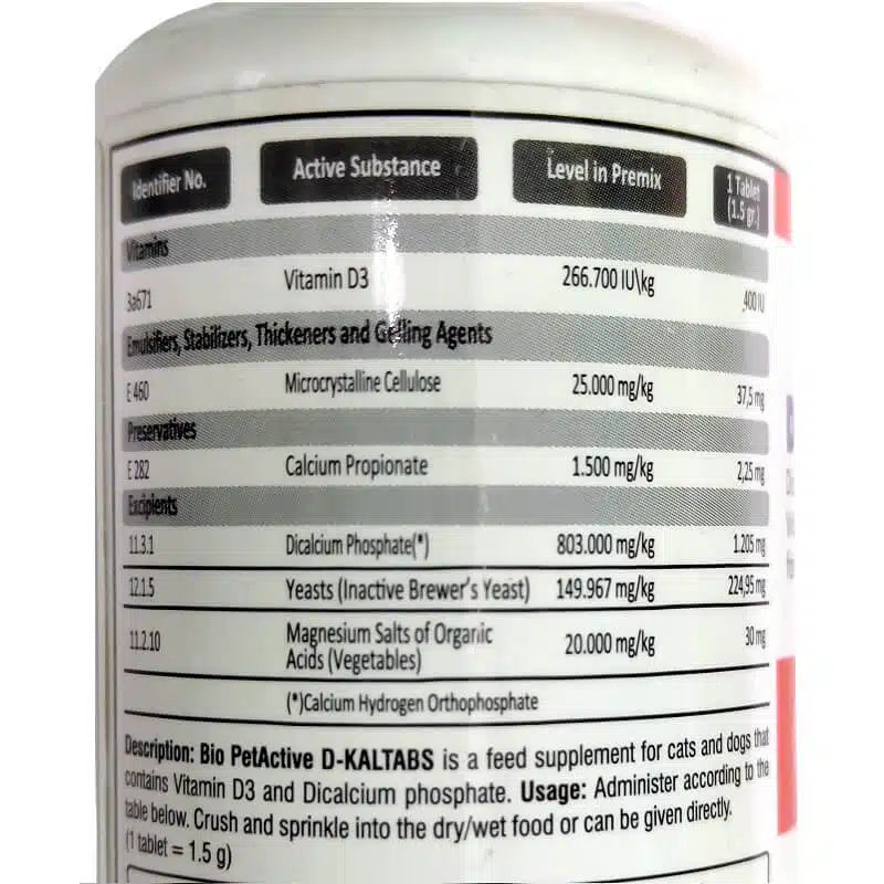 BP D KALTABS FOR CATS AND DOGS