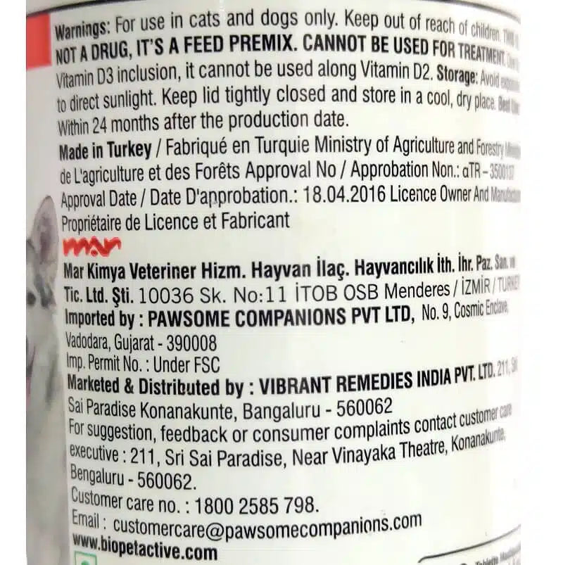 BP D KALTABS FOR CATS AND DOGS