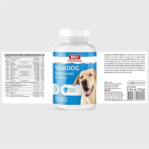 BP VITALIDOG MULTIVITAMIN FOR DOGS