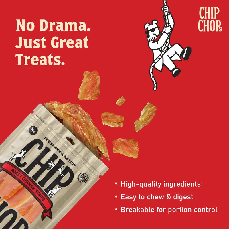 CHIP CHOPS ROAST CHICKEN STRIPS 70 GMS