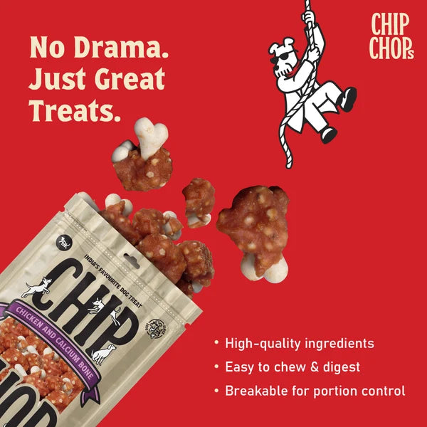 CHIP CHOPS CHICKEN AND CALCIUM BONE 70GM