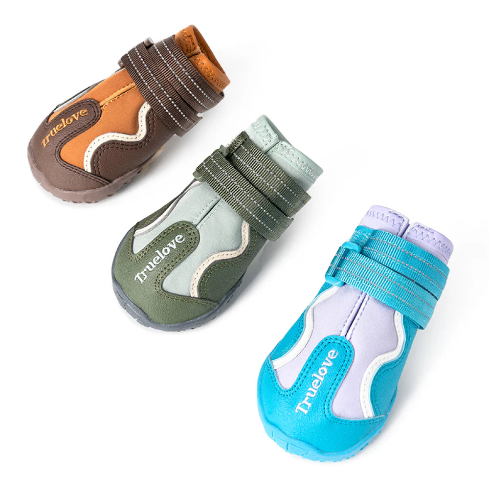 TRUELOVE WATER RESISTANCE DOG SHOES WITH TPR SOLVE SIZE 1 CYPRESS HARBOR GRAY