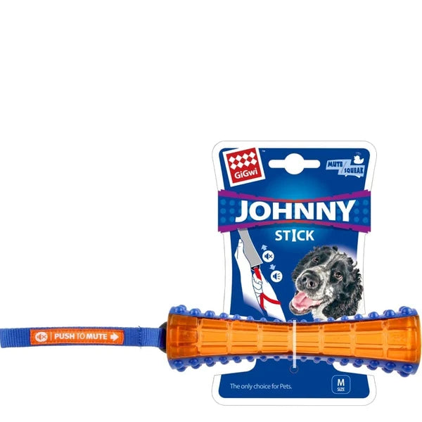 GIGWI JOHNNY STICK PUPPY ORANGE S