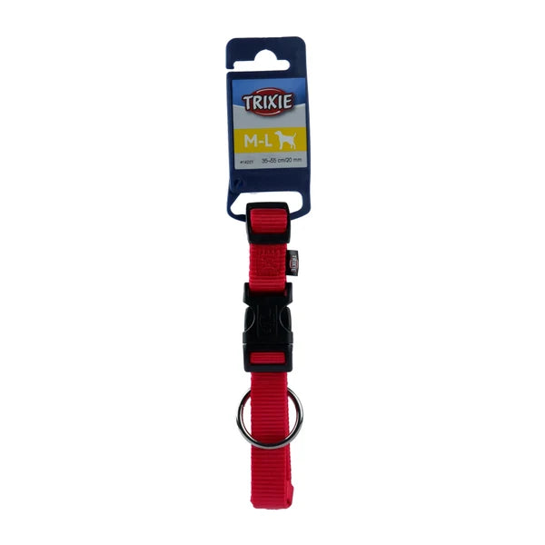 TRIXIE CLASSIC COLLAR M L 14 22 20 MM RED