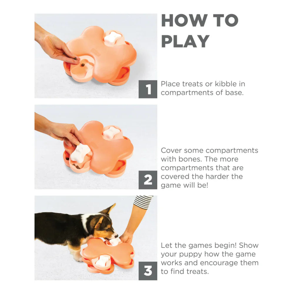 PUPPY TORNADO INTERACTIVE TREAT 25X18 CM PINK