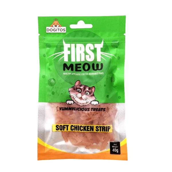FIRST MEOW SOFT CHICKEN STRIP 40G