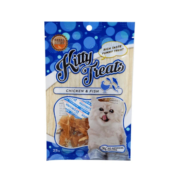 RENA KITTY TREATS SPIRAL SOFT CHICKEN AND FISH 25G