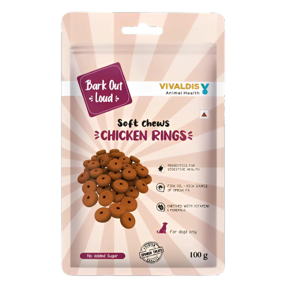 BOL SOFT CHEWS CHICKEN RINGS 100GM