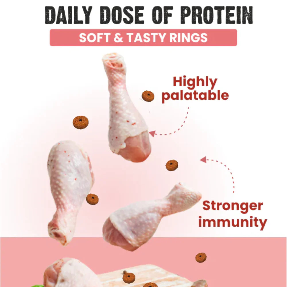 BOL SOFT CHEWS CHICKEN RINGS 100GM