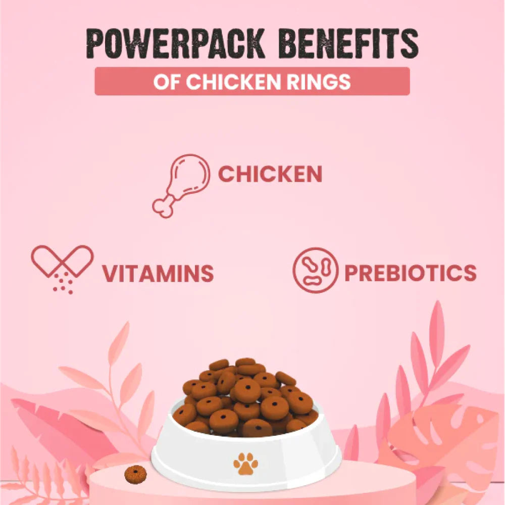 BOL SOFT CHEWS CHICKEN RINGS 100GM