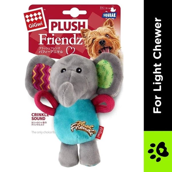 GIGWI PLUSH FRIENDZ  ELEPHANT S M