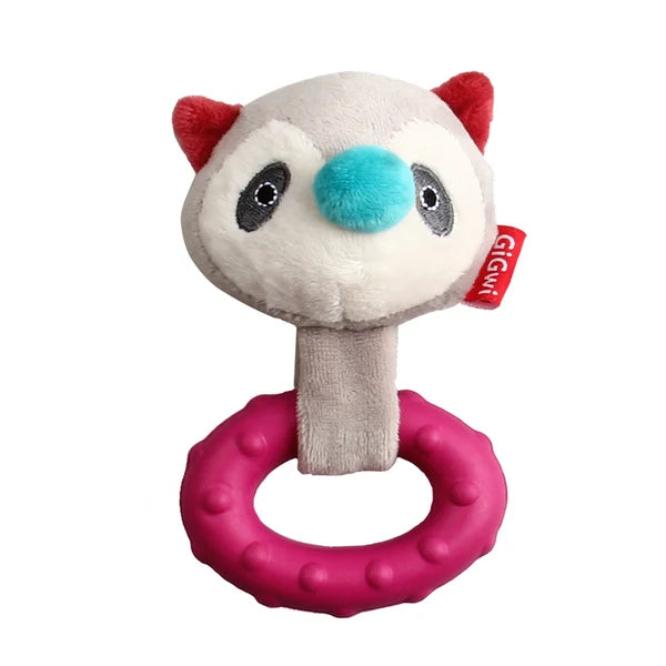 GIGWI SUPPA PUPPA RING RACOON XS SQUEAKER PLUSH