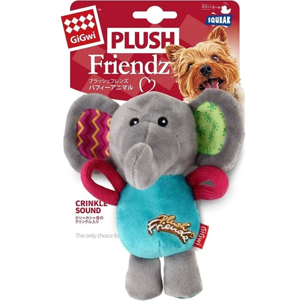 GIGWI PLUSH FRIENDZ  ELEPHANT S M