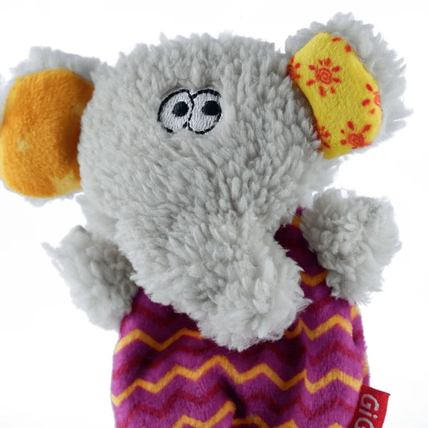 GIGWI PLUSH FRIENDS WITH REFILLABLE SQUEAKERS ELEPTHANT S