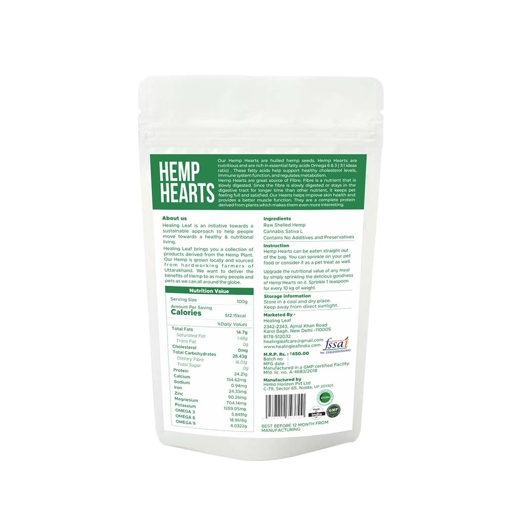 HL HEMP HEARTS 100G