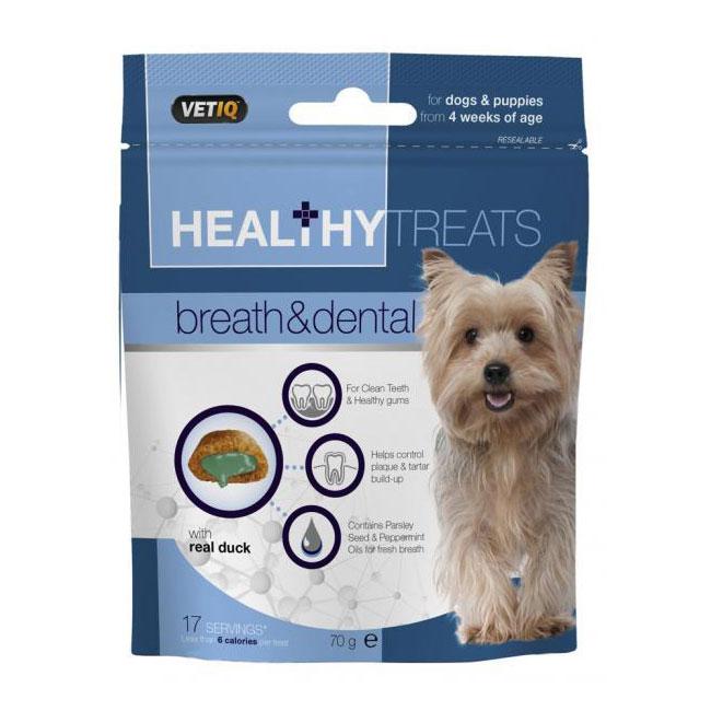 VETIQ HEALTHY TREATS BREATH AND DENTAL FOR DOGS 70G