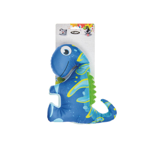 PLUSH SAURO WITH PLASTIC BACK 23.5X27 CM