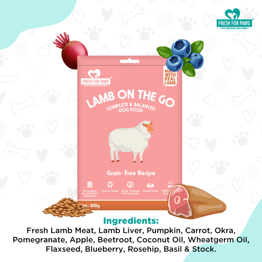 FRESH FOR PAWS LAMB ON THE GO 100GM