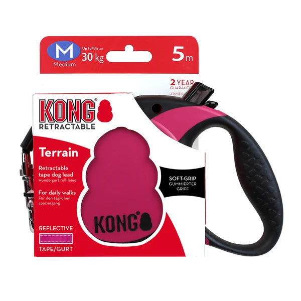 KONG RETRACTABLE TERRAIN FUCHSIA XS