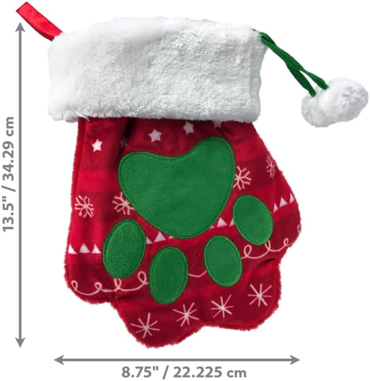 KONG HOLIDAY STOCKING PAW L
