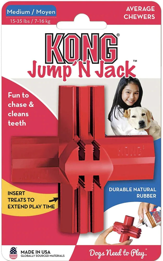 KONG JUMP N JACK MEDIUM TOY