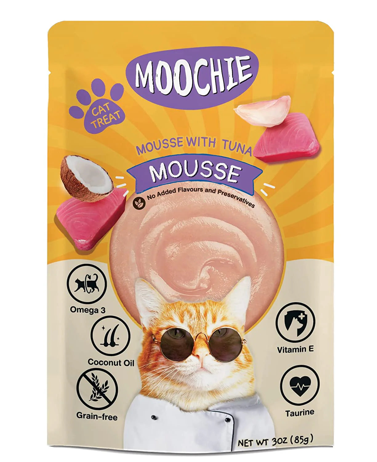 MOOCHIE MOUSSE WITH TUNA CAT GRAVY 85G