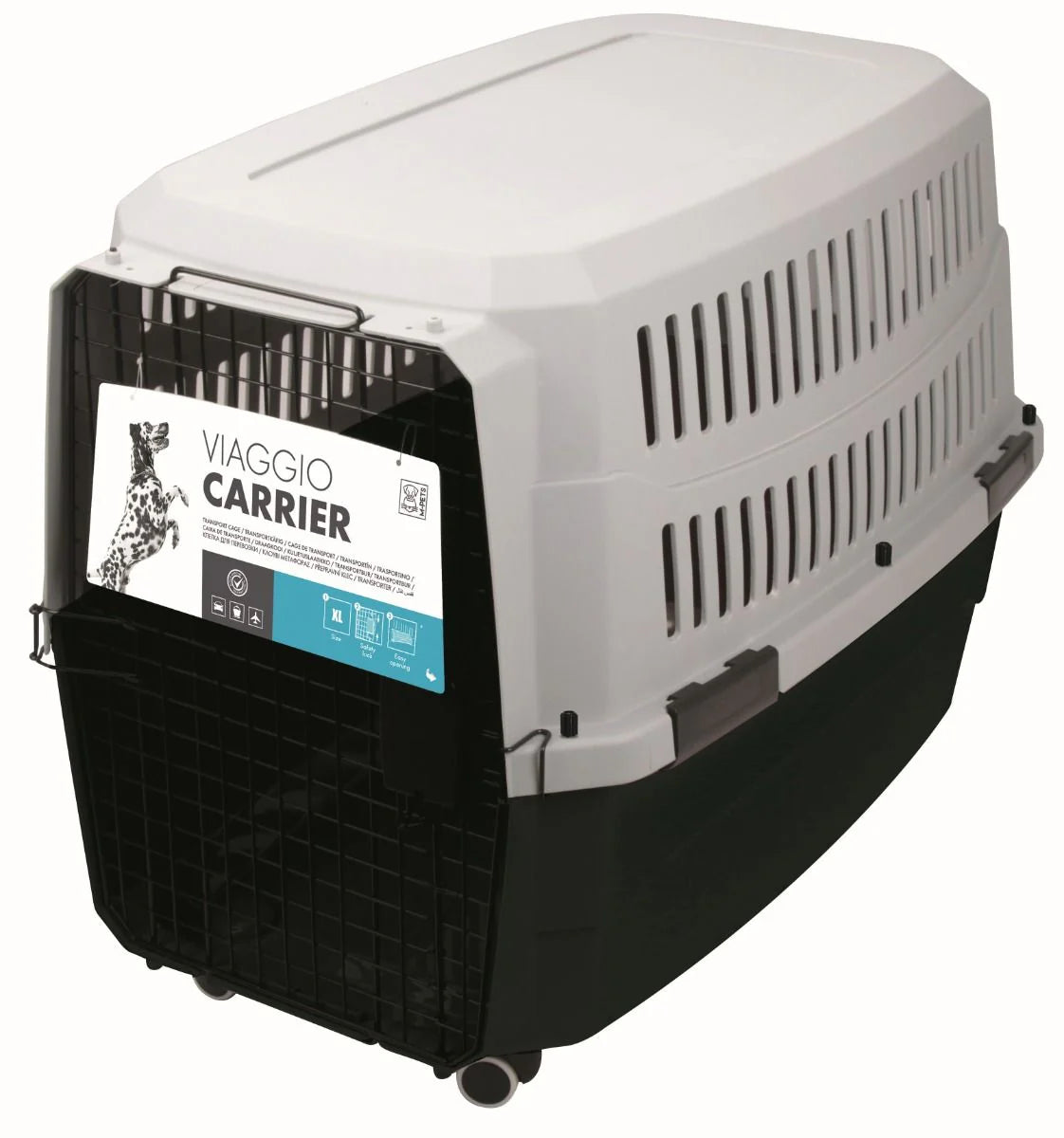 M PETS VIAGGIO CARRIER BLACK GREY LARGE