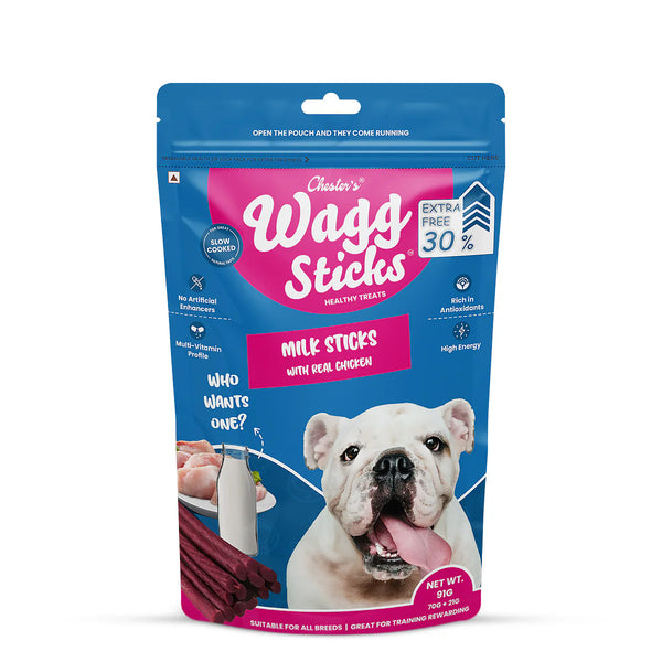 CHESTER WAGG STICKS MILK 70G