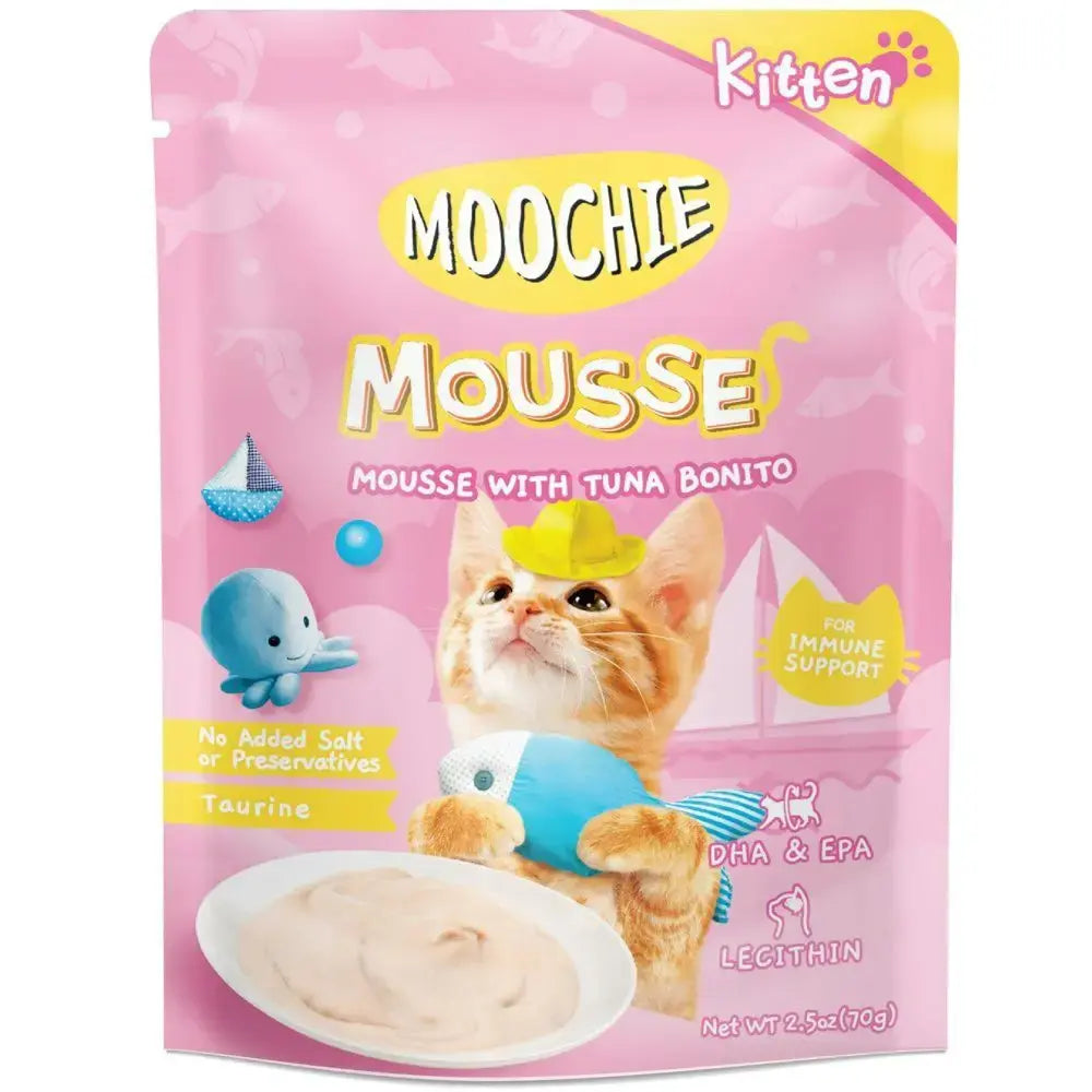 MOOCHIE MOUSSE KITTEN TUNA BONITO CAT GRAVY 70G
