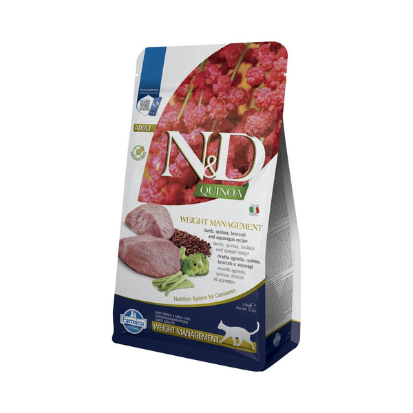 FARMINA N AND D QUIN CAT WEIGHT M LAMB ADULT 1.5KG