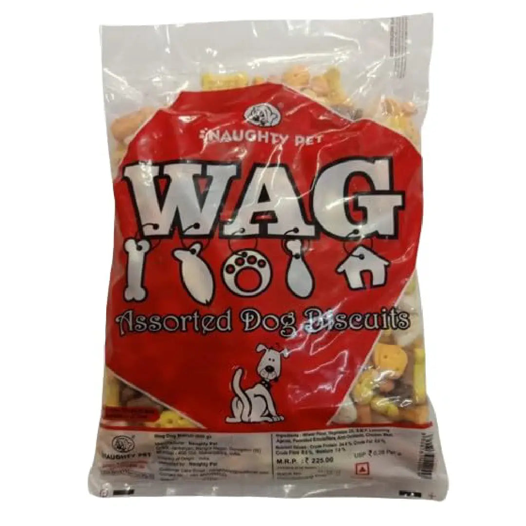 NAUGHTY PET WAG BISCUITS 800G