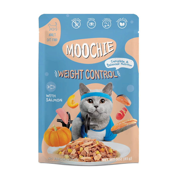 MOOCHIE WC CAT FOOD MINCE WITH SALMON 85G