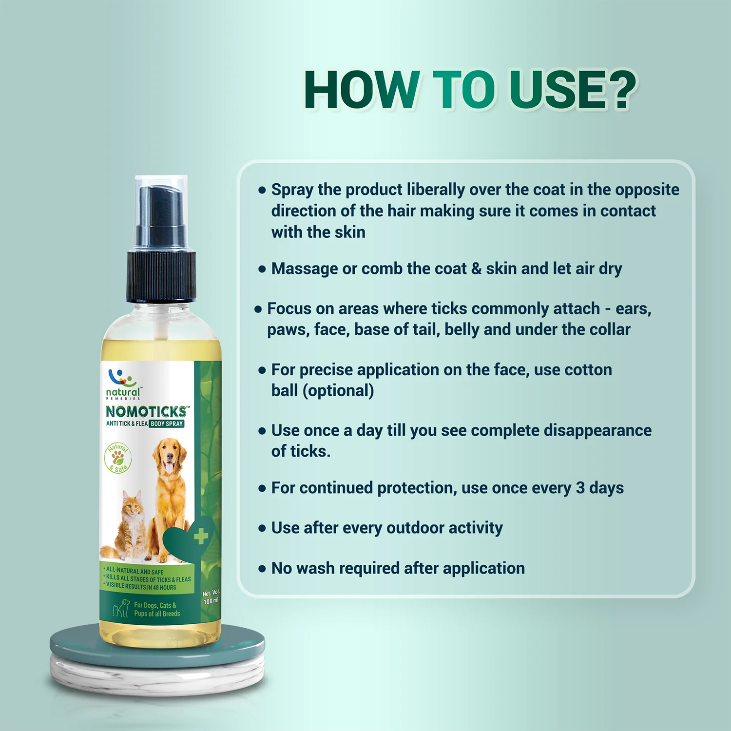 NATURAL REMEDIES NOMOTICKS BODY SPRAY 100ML