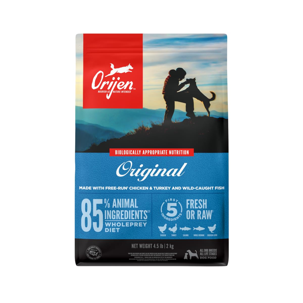 ORIJEN ORIGINAL ADULT DOG FOOD 2KG