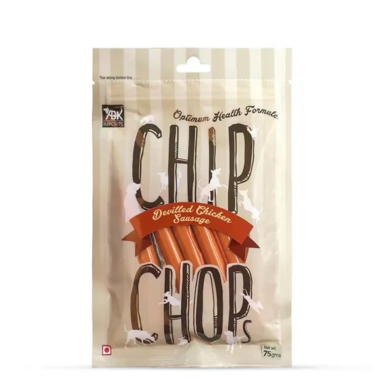 CHIP CHOPS CHICKEN SAUSAGES 75G