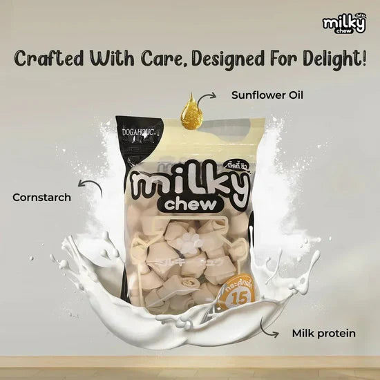 DOGAHOLIC MILKY CHEW BONE STYLE 15PCS