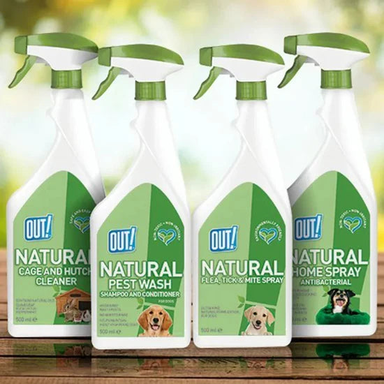 OUT NATURAL FLEA AND TICK SPRAY 500 ML