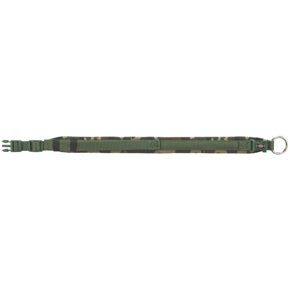 PREMIUM COLLAR WITH NEOPRENE PADDING EXTRA WIDE CAMOUFLAGE FOREST GREEN L XL