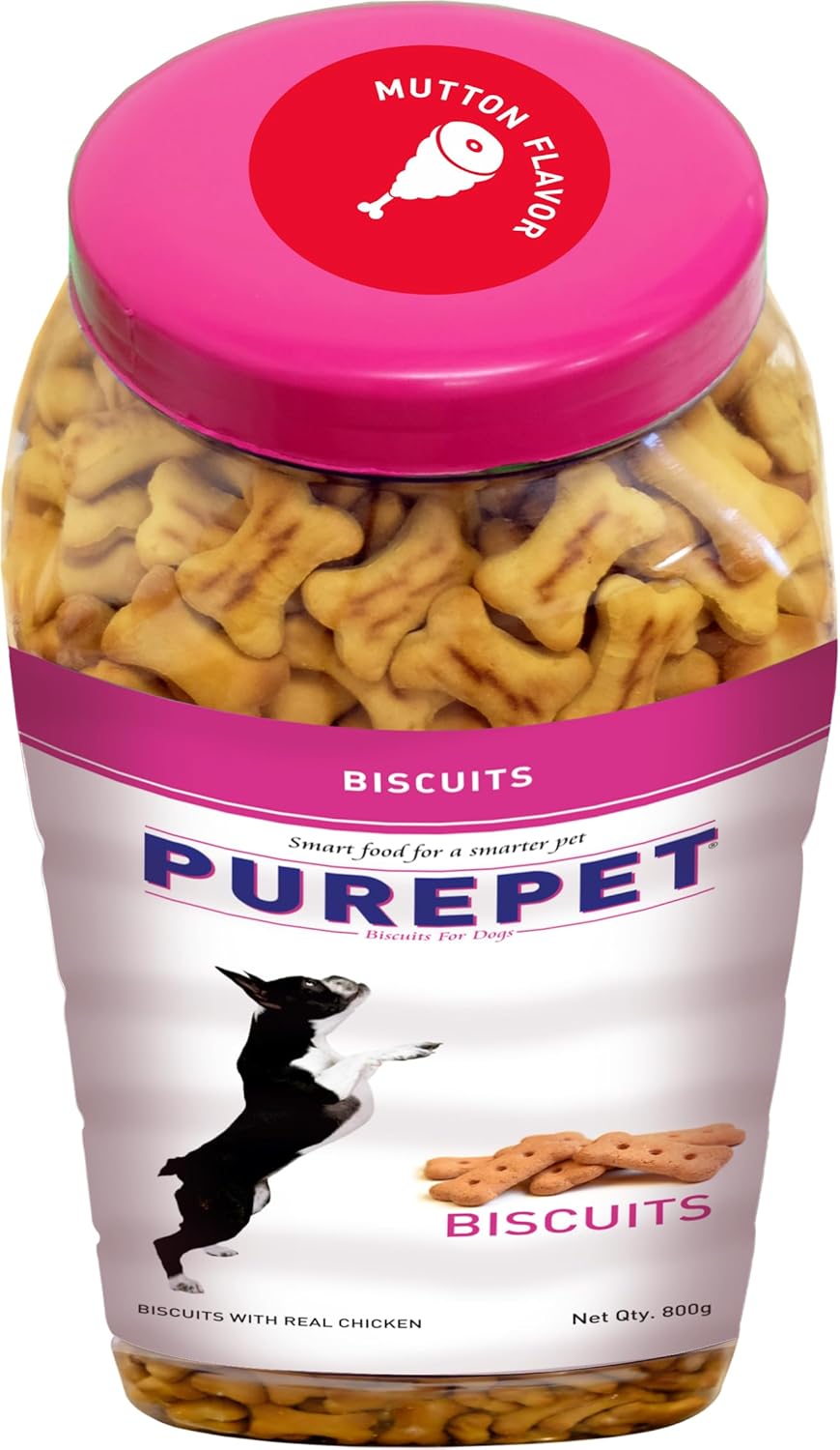 PUREPET TREAT MUTTON JAR 800GM