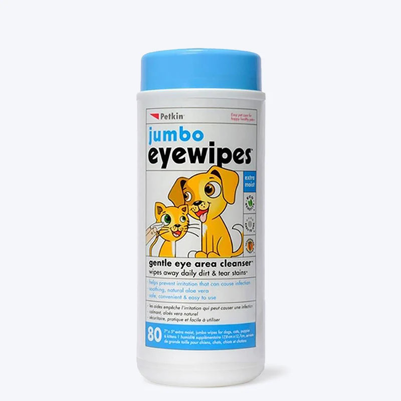 PETKIN JUMBO EYEWIPES(80 COUNTS)