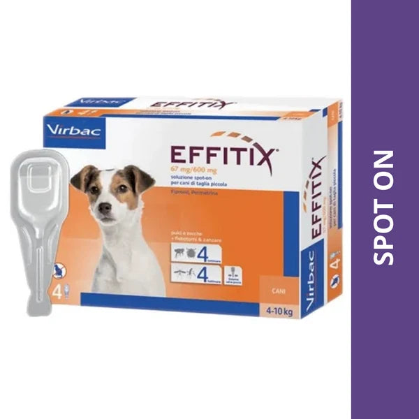 VIRBAC EFFITIX SPOT ON SMALL DOG 4 10 KG