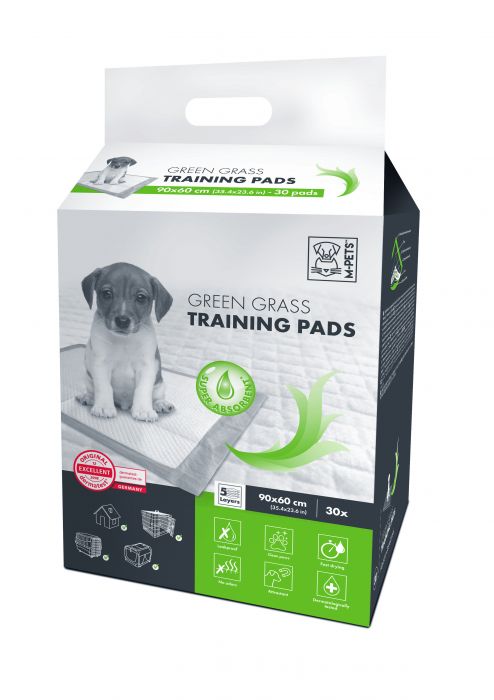 M PET GREEN GRASS PUPPY TRAINING PADS 90X60 30 PCS