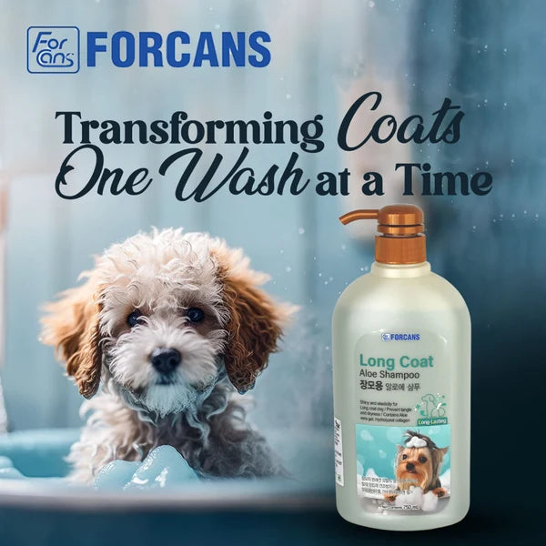 FORCANS LONG COAT ALOE SHAMPOO 750 ML