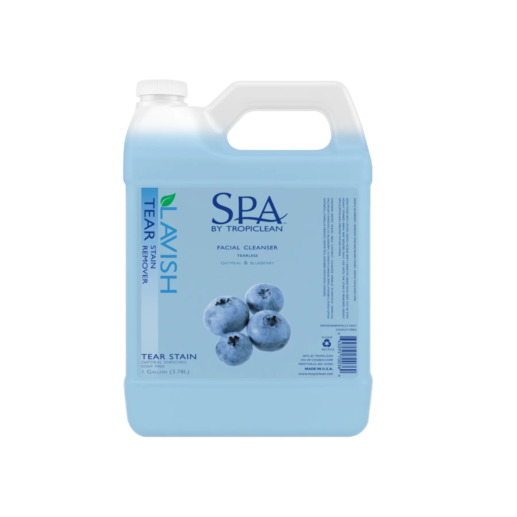 TROPICLEAN SPA TEAR STAIN REMOVER GALLON 3.78L