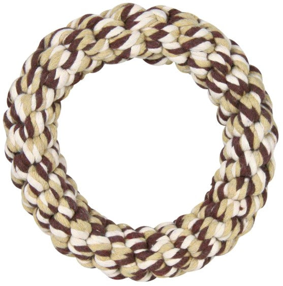 ROPE RING COTTON POLYESTER 14 CM VARIOUS COLOURS