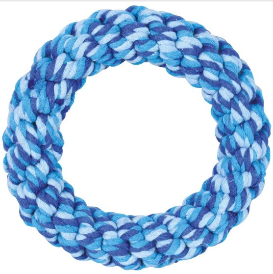 ROPE RING COTTON POLYESTER 14 CM VARIOUS COLOURS